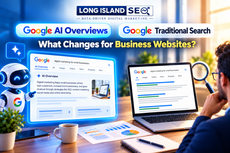 Google AI Overviews vs Traditional Search for Business Websites